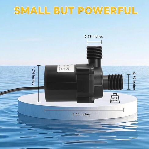 Submersible Water Pump for Dewalt 20V Battery, Quiet Mini Brushless Motor Water Pump Max Lift 8M 1100L/H for Garden, Kiddie Pool, Fish Tank (No Battery) in Kuwait