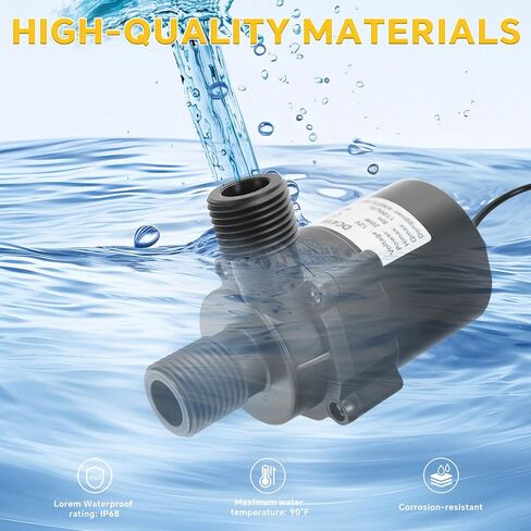 Submersible Water Pump for Dewalt 20V Battery, Quiet Mini Brushless Motor Water Pump Max Lift 8M 1100L/H for Garden, Kiddie Pool, Fish Tank (No Battery) in Kuwait