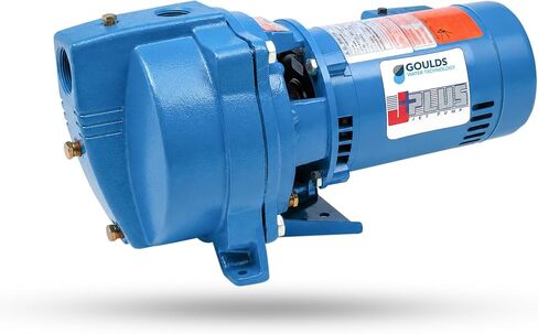 Goulds J15S, 1-1/2 HP Cast Iron Shallow Well Jet Pump, 27 GPM, 1 PH, 60Hz, 115/230v, For Residential Water Supply and Irrigation, 3 Year Warranty in Kuwait