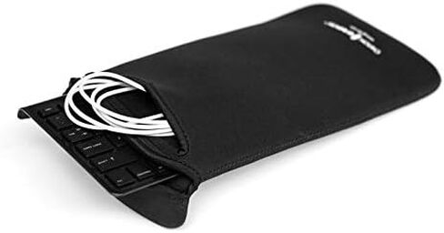 GRIFITI Chiton Slim 10 5" x 10" Neoprene Keyboard Sleeve Cover Extremely Small Keyboards Portable Case & Accesories - Extra Pocket for Cable, Computer Mouse or Gaming Trackpad in Kuwait