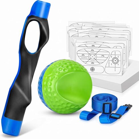 Golf Training Aid Kit - 3 in 1 Golf Swing Trainer, Grip Trainer & Impact Tape Set, Swing Corrector for Posture & Hand Placement, Golf Practice Equipment for Swing Path & Mechanics, Gift for Men Women in Kuwait