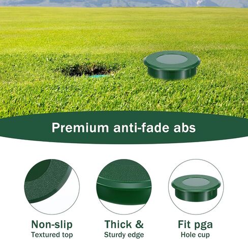 6 Pack Golf Hole Cup Cover Fits Standard 4.25" Aluminum & Plastic Golf Cups Practice Putting Green Hole Cup for Backyard, Garden, and Outdoor Training in Kuwait