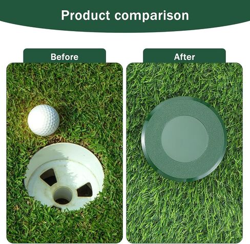 6 Pack Golf Hole Cup Cover Fits Standard 4.25" Aluminum & Plastic Golf Cups Practice Putting Green Hole Cup for Backyard, Garden, and Outdoor Training in Kuwait