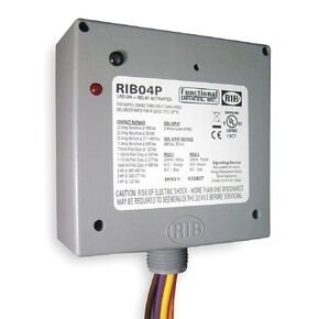 الأجهزة الوظيفية RIB RIB04P 20 AMP DPDT، -30 إلى 140 فهرنهايت، ملف 480 فولت تيار متردد، تصنيف سلك 600 فولت، مبيت NEMA 1، مرحل الطاقة in Kuwait