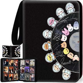 1008 Card Card Binder 9 Pocket ، موثق بطاقات 3 حلقة مع 56 صفحة الأكمام القابلة للإزالة ، وألبوم بطاقة تجميع بطاقة تداول عالية التخزين مقاومة للماء Careing Card Abrum for MTG TCG Cards in Kuwait