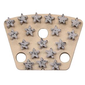 Trapezoid Diamond Grinding Disc for Medium Floor Preparation, 9PCS Concrete Grinding Disc Fit with ASL/Warrior Grinder, 30/40 Grit Metal Bond, Multi-Star Segments in Saudi Arabia