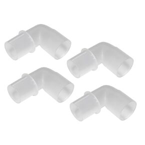 4-Pack LIFESOURCE موصل خرطوم CPAP العالمي، محول الكوع لأنابيب CPAP، متوافق مع ResMed، Respironics، Resvent، المزيد. متوافق مع الخراطيم القياسية 22 مم و15 مم. in Kuwait