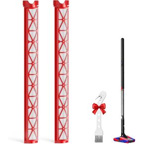 عبوتان من قطع غيار فلتر SV50 المتوافقة مع مكنسة Dyson PencilVacᵀᴹ Fluffycones اللاسلكية، أجزاء فلتر Vac مع فرشاة تنظيف واحدة in Kuwait