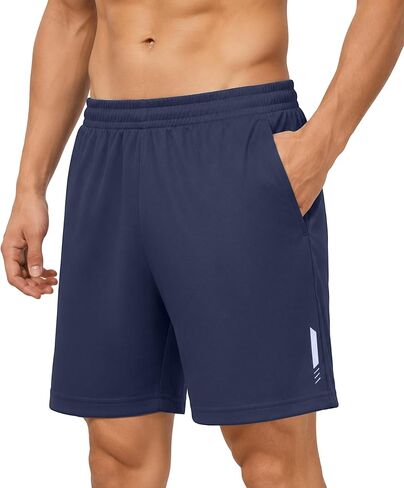 Little Beauty Mens Athletic Shorts Breathable Workout Gym Shorts with Pockets Fast Dry for Running and Casual Wear in Saudi Arabia