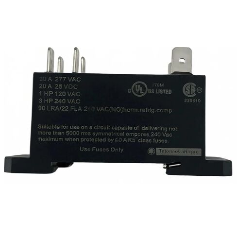 حزمة واحدة من مرحل الطاقة RPF2AP7، ملف 230VAC، 30A 250/277VAC، DPST-NO 2NO، توصيل سريع 6 علامات تبويب، حامل DIN للسكك الحديدية/اللوحة، مرحل التحكم الصناعي المتوافق مع Schneider Electric Harmony RPF Telemecanique in Kuwait