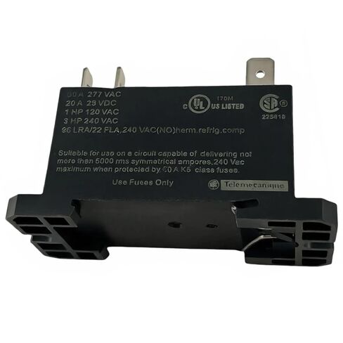 حزمة واحدة من مرحل الطاقة RPF2AP7، ملف 230VAC، 30A 250/277VAC، DPST-NO 2NO، توصيل سريع 6 علامات تبويب، حامل DIN للسكك الحديدية/اللوحة، مرحل التحكم الصناعي المتوافق مع Schneider Electric Harmony RPF Telemecanique in Kuwait