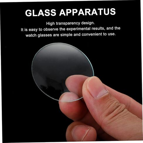 Garneck 10pcs Transparent Laboratory Watch Glasses for Chemical Experiments Evaporating Dish and Versatile Educational Supplies in Kuwait