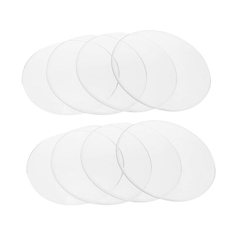 10pcs Laboratory Watch Glass Chemical Experiment Dish for School Use Transparent Glass for Evaporation Beaker Cover Sturdy Design for Reliable Experiments in Kuwait