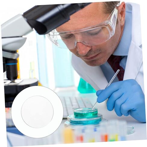 10pcs Laboratory Watch Glass Chemical Experiment Dish for School Use Transparent Glass for Evaporation Beaker Cover Sturdy Design for Reliable Experiments in Kuwait