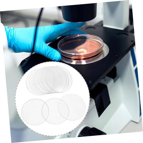 DECHOUS 10-Piece Laboratory Watch Glass Set 45mm Thickened Covers for Chemical Experiments Smooth Edges for Teaching and Glass Beakers in Kuwait