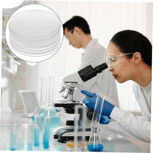 DECHOUS 10-Piece Laboratory Watch Glass Set 45mm Thickened Covers for Chemical Experiments Smooth Edges for Teaching and Glass Beakers in Kuwait