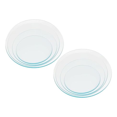 Luxshiny 8pcs Laboratory Watch Glass Evaporating Dish Beaker Cover Sturdy Round Shape Safe for School in Kuwait