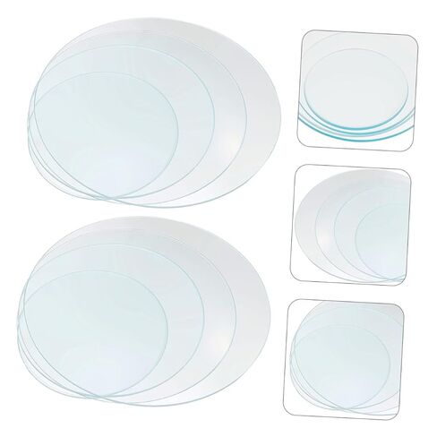 Luxshiny 8pcs Laboratory Watch Glass Evaporating Dish Beaker Cover Sturdy Round Shape Safe for School in Kuwait