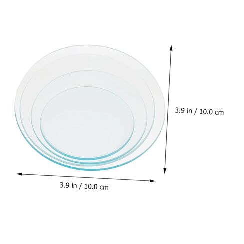 Luxshiny 8pcs Laboratory Watch Glass Evaporating Dish Beaker Cover Sturdy Round Shape Safe for School in Kuwait