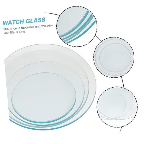 Luxshiny 8pcs Laboratory Watch Glass Evaporating Dish Beaker Cover Sturdy Round Shape Safe for School in Kuwait