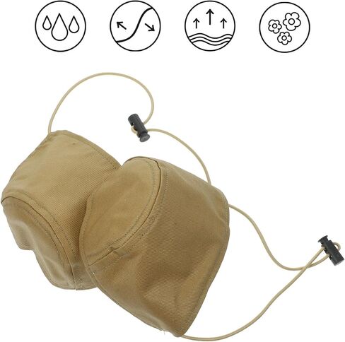 Wear-Resistant Driving Shoe Heel Cover 2pcs Set, Khaki Shoe Protector for Brake Throttle, Anti-Friction Heel Support for Car Drivers in Kuwait