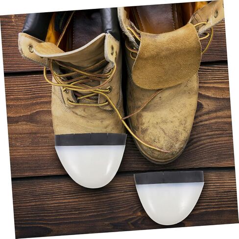 4pcs Safety Shoes Toe Caps Plastic Toe Guards Smash Puncture Ergonomic Design Easy to Clean in Kuwait