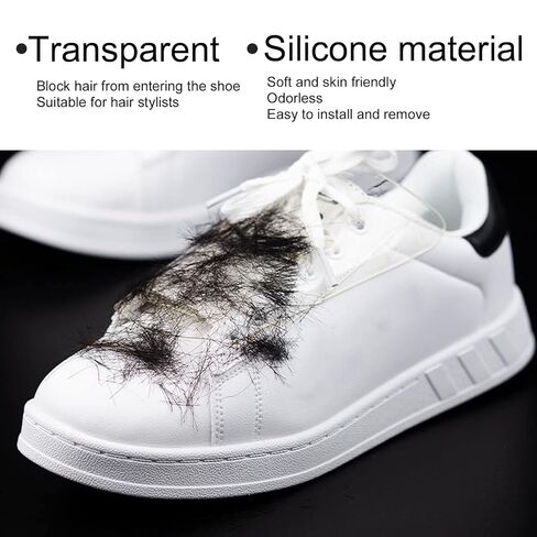 1 Pair Barber Shoes Cover Silicone Salon Hairdressing Haircut Shoe Cover Protector for Hair Stylist in Kuwait