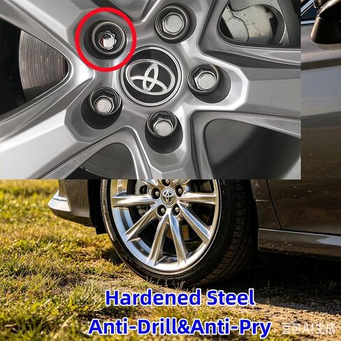 5PCS M12x1.5 Wheel Lock Nuts, 37mm Height, Flat Mag Seat, Fit Toyota Camry 1983-2024, Corolla 2003-2024, RAV4 1994-2024, Sienna 1998-2024, Matrix 2003-2014,Avalon,Venza,Prius,Highlander 2004-2024 in Kuwait