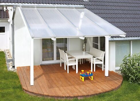 Falken Design Polycarbonate Roof Panel Twinwall (Multiwall) Clear 24 in. x 48 in. x 3/8 in. (8MM) Thick (Set of 4) in Kuwait