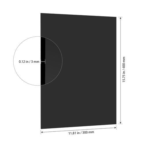 SHEUTSAN 6 Pack Black Acrylic Sheet, 15.6 x 11.8 x 1/8 Inch Plastic Acrylic Board for Home Decor, Handcraft, Painting in Kuwait