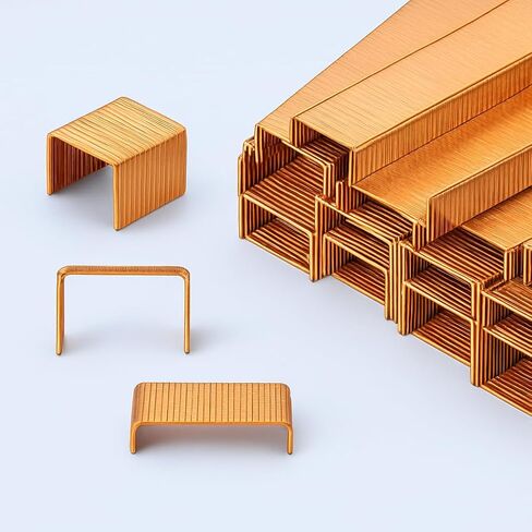 Carton Closing Staples 16 Gauge 1-3/8" Wide Crown 5/8" Leg Copper-Coated Carton Staples for Pneumatic or Manual Box Stapler Gun - Cardboard Closer Packaging (2,000PCS) in Kuwait