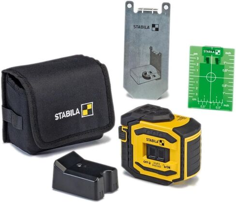 STABILA LA-5PG: ليزر 5 نقاط، مجموعة مكونة من 5 قطع، (فئة الأمان ll، خرج طاقة أقل من 1 ميجاوات) in Kuwait