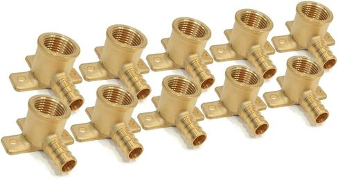 قطعة بديلة تناسب (25) 1/2 بوصة Pex Brass Drop Ear الكوع تجعيد المناسب CHSHOP12595 in Kuwait