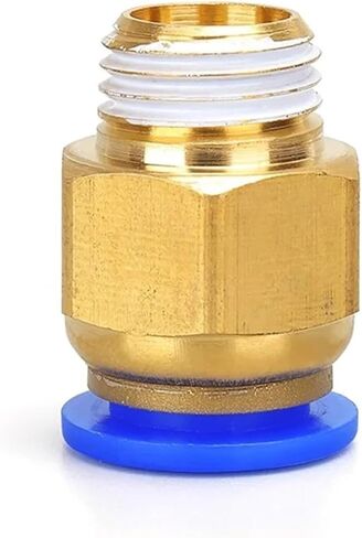Pneumatic Connector Fitting PC 4/6/8/10/12mm Thread 1/8 1/4 3/8 1/2 Hose Fittings 4-m5 Pipe Quick Connectors 100Pcs(PC10mm-1I2) in Kuwait