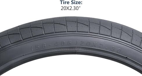 YUNSCM 2-PCS 20" إطارات دراجة 20x2.30/58-406 متوافقة مع إطارات دراجة الطريق 20x2.30 (Y-1597) in Kuwait