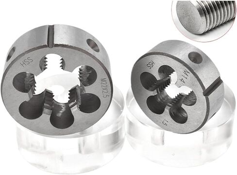 1SET HSS 6542 Multifunction Tap and Die Set M27-M37 Metric Screw Thread Hand Taps Straight Fluted Tool(M35X1.5) in Kuwait