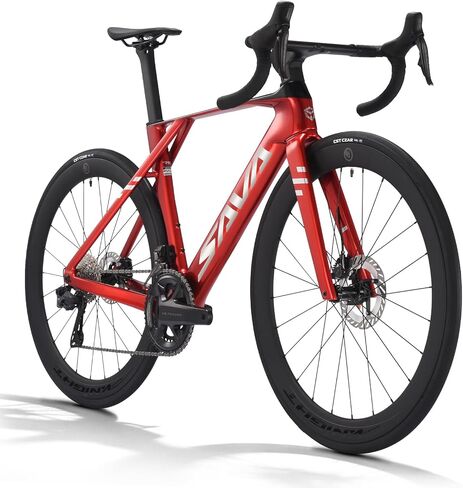 SAVADECK SLR8-Ultegra Full Carbon Road Bike, Carbon Fiber Frame Racing Bicycle with Shimano 105 R8170 24S Groupset, Hydraulic Disc Brakes, Ultra-Light Carbon Bike for Adults in Saudi Arabia