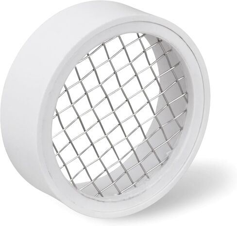 Roof Vent Cover Cap with Stainless Steel Mesh Screen for Round Furnace PVC Pipe Dryer Vent Cover Outside for Vent Termination Cap, Drain Screen 2" Inner & 2-3/8" Outer Diameter (2in 1 Pack) in Kuwait