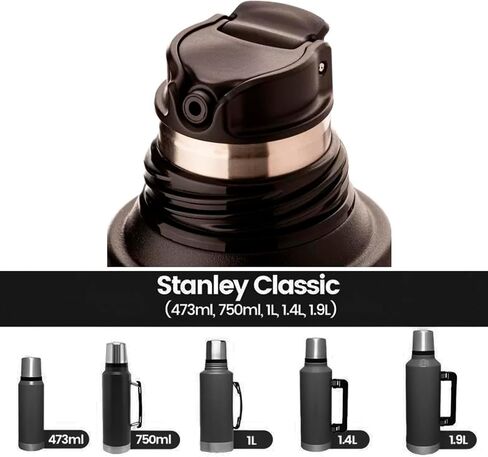 Stanley Thermos Stopper - New Model Vacuum Bottle Stopper - Thermo Lid Stopper Plug Replacement - Compatible with (0.8 QT, 1.1 QT, 2 QT) in Kuwait