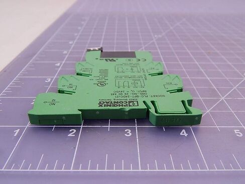 PHOENIX CONTACT PLC-BPT- 24DC/21 (2900445), 0.14-2.5 MM Cross Section, 10 MM Stripping Length, 24 VDC, 26-14 AWG, -40 to +85 Degree C, DIN Rail Mount, LED Display, Push-in Connection, Relay Base in Kuwait