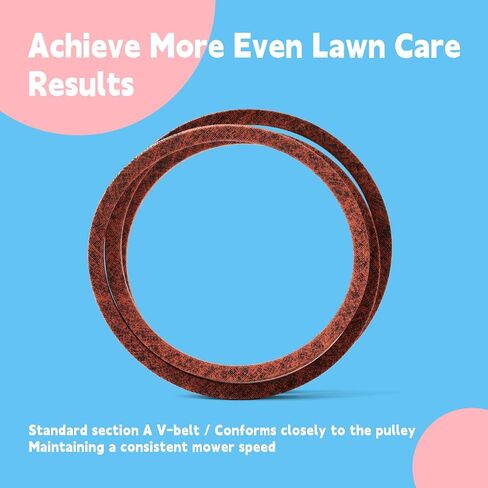 01007015P 01007015 V-Belt Replacement for Cub Cadet Tank Series Zero Turn Mowers Deck Drive Belt for Cub Cadet M48 M54 M60 M72 M723 L48 L60 Lawn Mower, A Section 51.2in in Kuwait