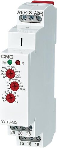 CNC YCT8-M2 16A مرحل مؤقت متعدد الوظائف مع 10 اختيارات للوظائف AC/DC 12V -220V مرحل تأخير الوقت 2 مرحلات التحكم في الإخراج DIN السكك الحديدية جبل الأتمتة الصناعية in Kuwait