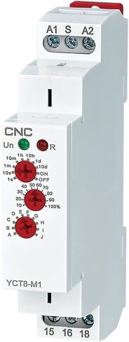 CNC YCT8-M2 16A مرحل مؤقت متعدد الوظائف مع 10 اختيارات للوظائف AC/DC 12V -220V مرحل تأخير الوقت 2 مرحلات التحكم في الإخراج DIN السكك الحديدية جبل الأتمتة الصناعية in Kuwait
