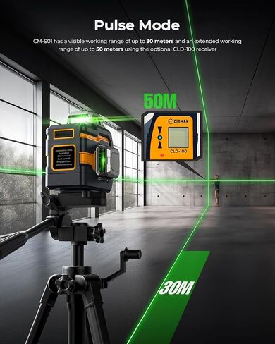 مستوى ليزر 3 × 360 درجة مع التحكم عن بعد والتطبيق، ليزر خط متقاطع ذاتي التسوية باللون الأخضر للبناء وتعليق الصور، خط عمودي/أفقي ثلاثي الأبعاد، حامل دوار مغناطيسي متضمن in Kuwait