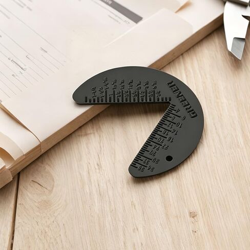 60 Degree Hex Nut Bolt Sizer Gauge, Metric & Standard Fastener Measuring Tool, Precision Allen Nut Size Checker, Compact Thread Identifier for Mechanics, Industrial Repair & DIY Workshop in Kuwait
