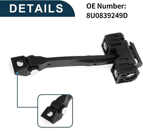 Car Door Hinges, for Q3 2011 2012 2013 2014 2015 2016 2017 2018 Replacement Car Door Check Strap Stopper Limiter Accessory OEM:8U0839249D in Kuwait