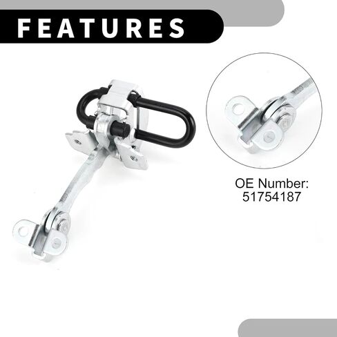 Car Door Hinges, Car Door Check Strap, for Fiat, for Punto MK2 188 1999 2000 2001 2002 2003 2004 2005 2006 2007 2008 2009 2010 2011 2012 51754187 3-Door Stopper Limiter in Kuwait