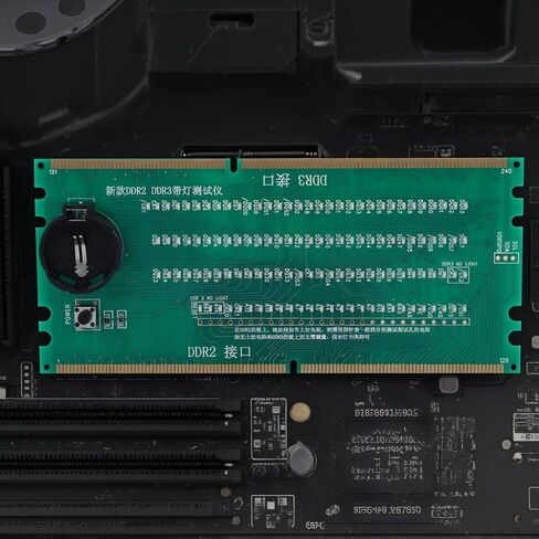 بطاقة اختبار اللوحة الأم لسطح المكتب لـ DDR2/DDR3 - جهاز اختبار LED للوحات الأم Intel/AMD، لا يتطلب طاقة خارجية، أداة تشخيص الأخطاء in Kuwait