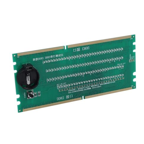 بطاقة اختبار اللوحة الأم لسطح المكتب لـ DDR2/DDR3 - جهاز اختبار LED للوحات الأم Intel/AMD، لا يتطلب طاقة خارجية، أداة تشخيص الأخطاء in Kuwait