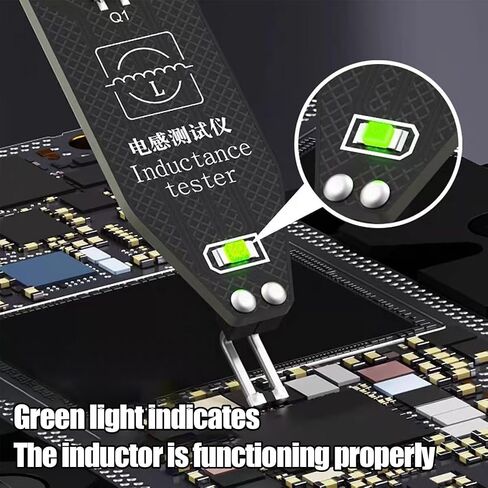 Inductance Tester, Circuit Board Inductor Tester, High-Precision Motherboard Coil Fault Detector, Portable Quick Fault Check Tool, Electromagnetic Induction Diagnostic Tool, for Phone Repair in Kuwait